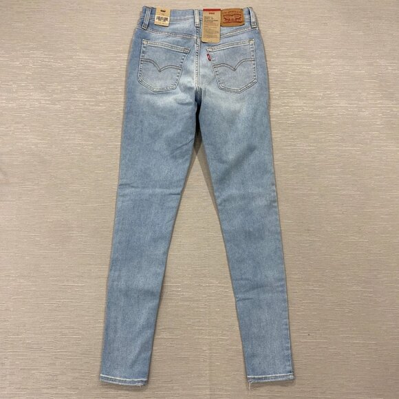 Levi's 720 Jeans Womens 27 x 30 High Rise Super Skinny Light Wash Stretch Denim - Picture 3 of 15